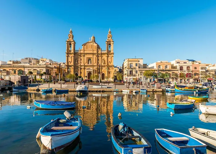 Blue Waves With Maltese Balcony