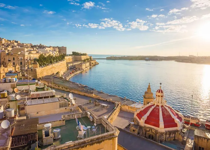 Blue Waves With Maltese Balcony